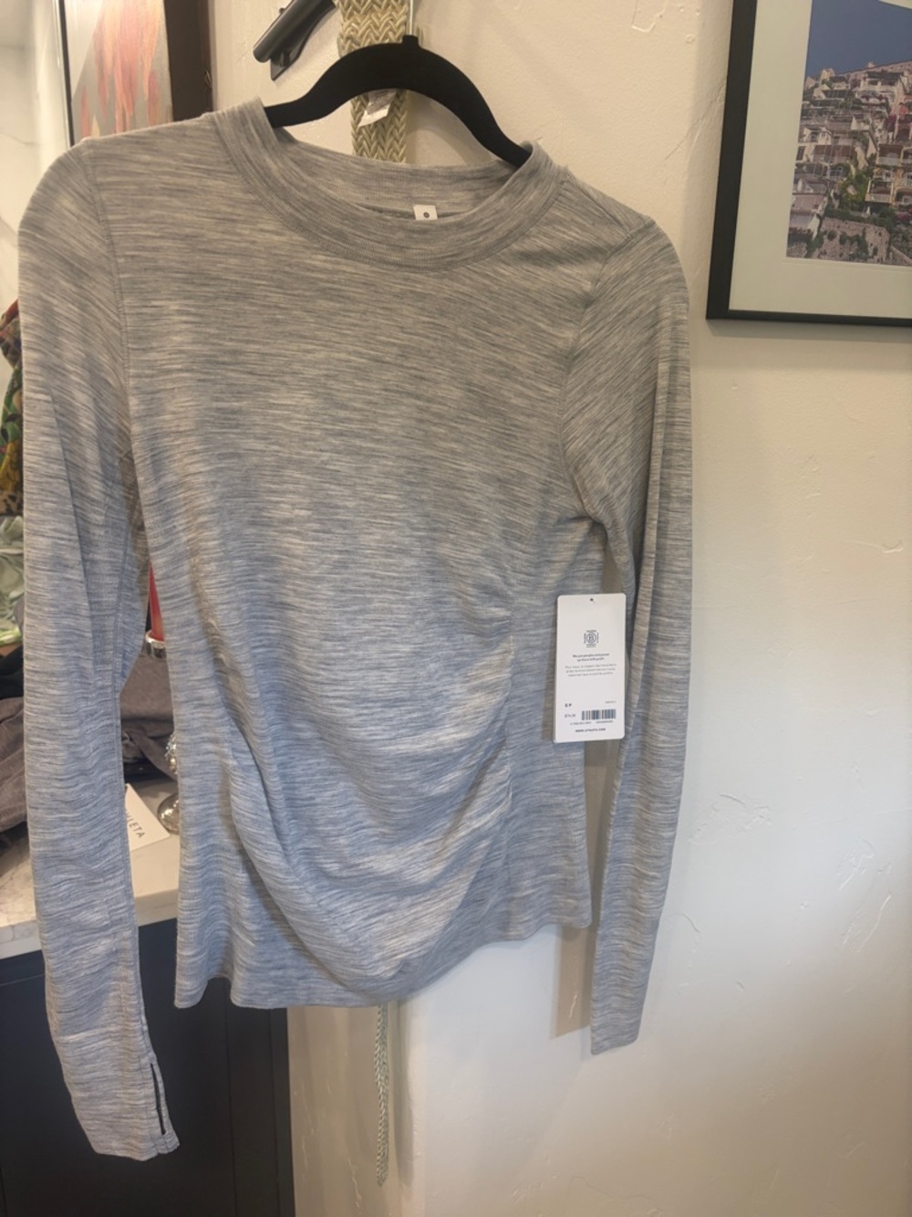 Athleta Heather Gray Long           Forest hill ascent top